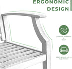 Outdoor Bench Garden with Anti-Rust Aluminium Steel Metal