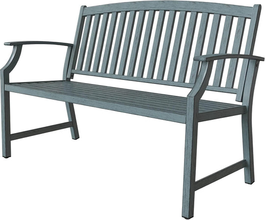 Outdoor Bench Garden with Anti-Rust Aluminium Steel Metal