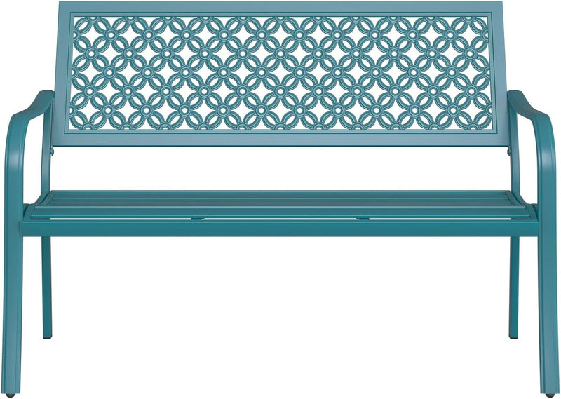 Outdoor Bench Garden with Anti-Rust Aluminium Steel Metal