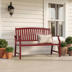 Outdoor Bench Garden with Anti-Rust Aluminium Steel Metal