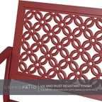 Outdoor Bench Garden with Anti-Rust Aluminium Steel Metal