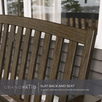 Outdoor Bench Garden with Anti-Rust Aluminium Steel Metal