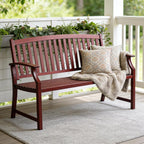 Outdoor Bench Garden with Anti-Rust Aluminium Steel Metal