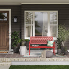 Outdoor Bench Garden with Anti-Rust Aluminium Steel Metal