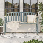Outdoor Bench Garden with Anti-Rust Aluminium Steel Metal
