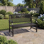 Outdoor Bench Garden with Anti-Rust Aluminium Steel Metal