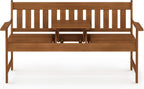 Outdoor Bench Occasional Garden with Back for Patio
