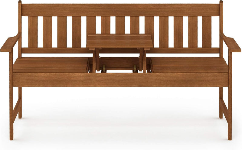 Outdoor Bench Occasional Garden with Back for Patio