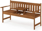 Outdoor Bench Occasional Garden with Back for Patio
