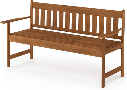 Outdoor Bench Occasional Garden with Back for Patio
