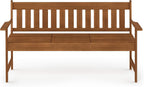 Outdoor Bench Occasional Garden with Back for Patio