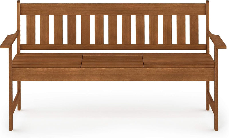 Outdoor Bench Occasional Garden with Back for Patio