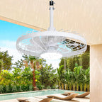 Outdoor Ceiling Fan with Light: 20 Inch Waterproof