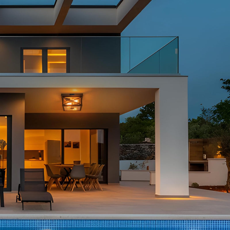 Outdoor Ceiling Lights with Motion Sensor Dusk Till