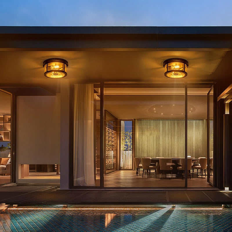 Outdoor Ceiling Lights with Motion Sensor Dusk Till