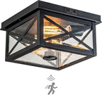 Outdoor Ceiling Lights with Motion Sensor Dusk Till