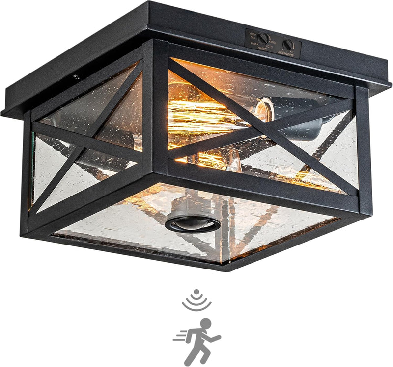 Outdoor Ceiling Lights with Motion Sensor Dusk Till