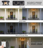 Outdoor Ceiling Lights with Motion Sensor Dusk Till