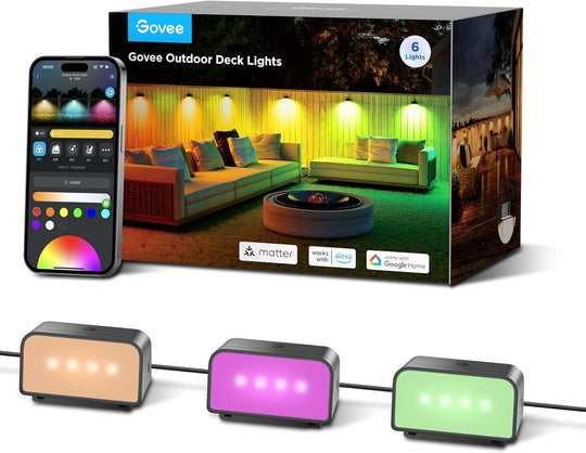 Outdoor Fence Wall Light Rgbwic Smart 4000K (6 Pack)