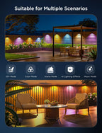 Outdoor Fence Wall Light Rgbwic Smart 4000K (6 Pack)