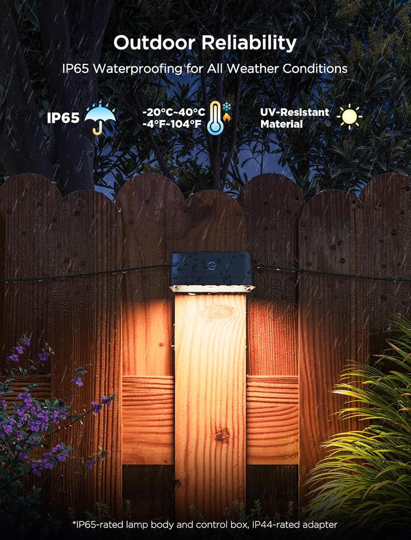 Outdoor Fence Wall Light Rgbwic Smart 4000K (6 Pack)