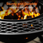 Outdoor Fire Pits Wood Pit with Grill Grate
