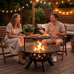 Outdoor Fire Pits Wood Pit with Grill Grate
