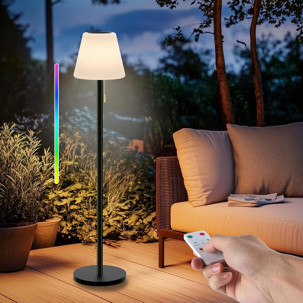 Outdoor Floor Lamp Solar Lamps for Patio Waterproof