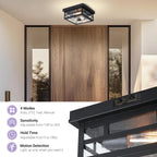 Outdoor Flush Mount Motion Sensor Ceiling Light Timeless