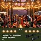 Outdoor Garden Lights Mains Powered 80FT 24m