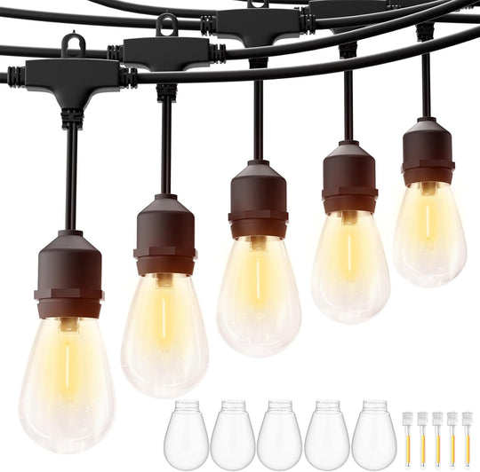 Outdoor Garden String Lights Mains Powered 100FT 30m