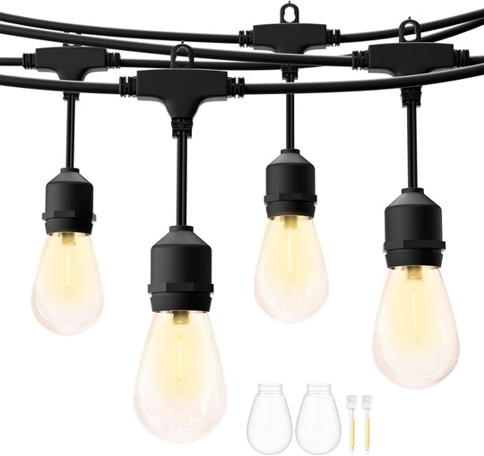 S14 Outdoor String Lights Mains Powered 100FT Garden