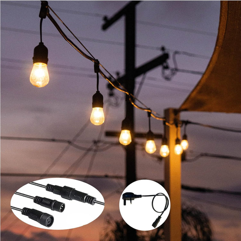 S14 Outdoor String Lights Mains Powered 100FT Garden