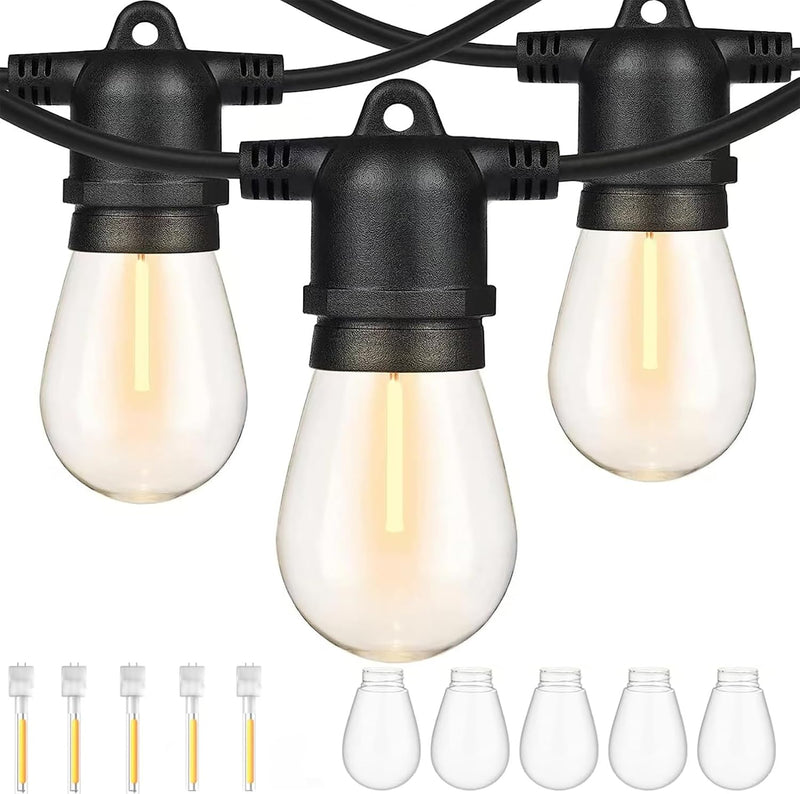 S14 Outdoor String Lights Mains Powered 100FT Garden