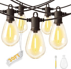 Outdoor Garden String Lights Mains Powered 100FT 30m
