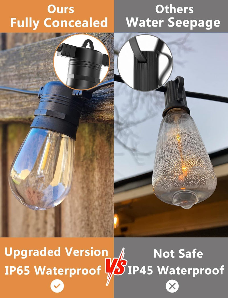 S14 Outdoor String Lights Mains Powered 100FT Garden