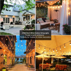 Outdoor Garden String Lights Mains Powered 100FT 30m