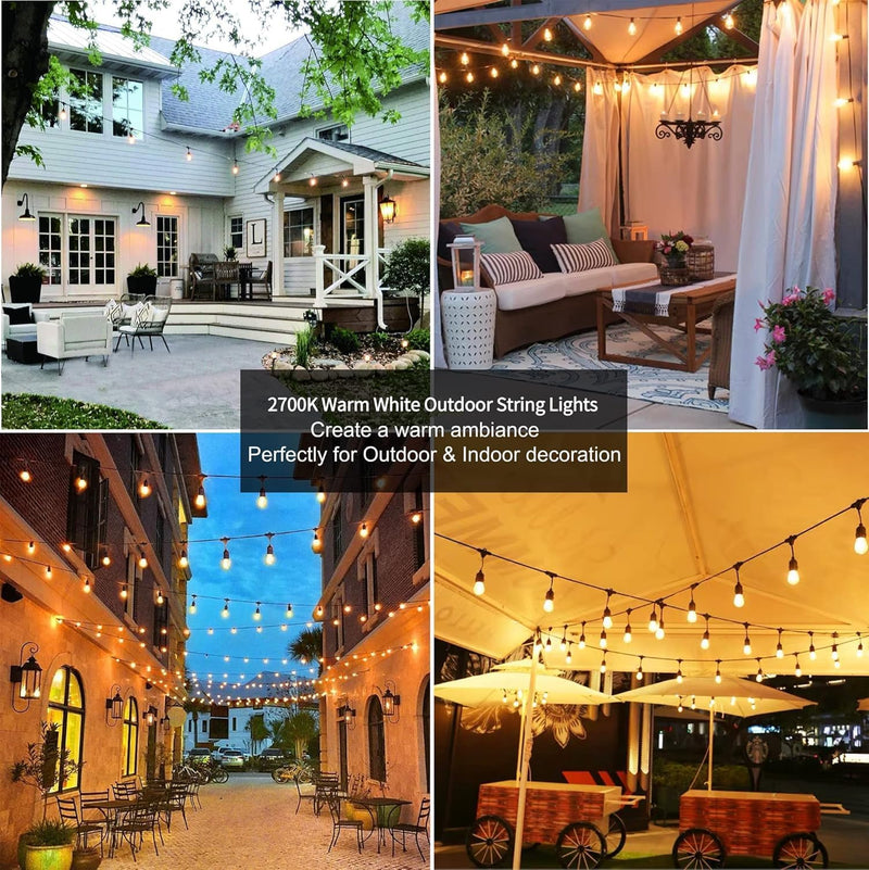 S14 Outdoor String Lights Mains Powered 100FT Garden