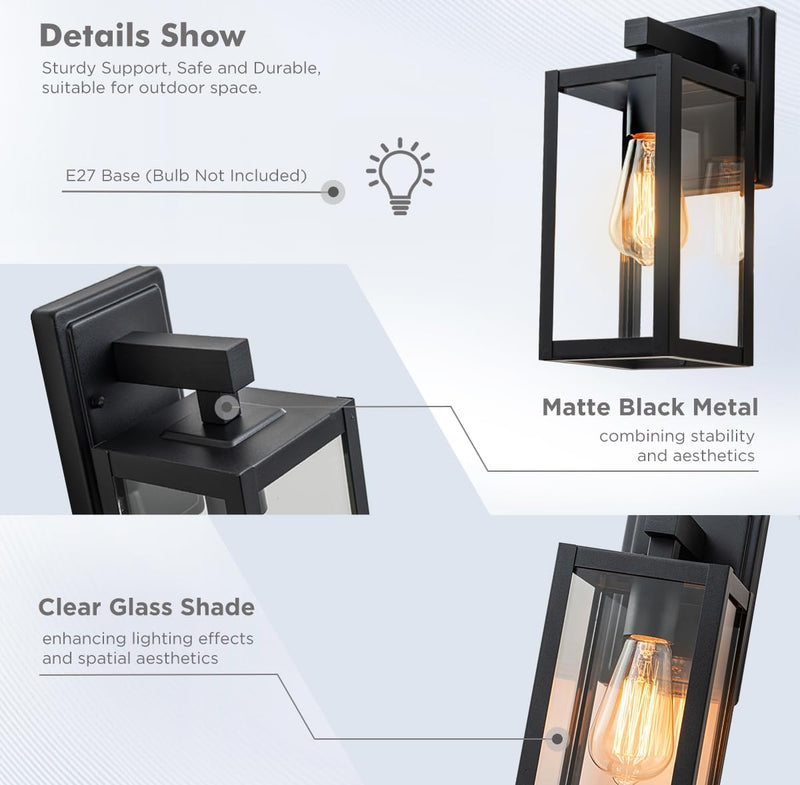 Outdoor Lantern Wall Lights E27 Porch Light