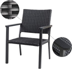 Outdoor Lounge Chair for Outside Patio Porch Metal