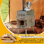 Outdoor Medium Sauna Hot Tent Stove Portable Camping