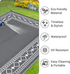 Outdoor Rug Waterproof Reversible