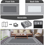 Outdoor Rug Waterproof Reversible