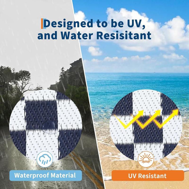 Outdoor Rug Waterproof Reversible