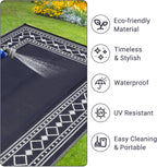 Outdoor Rug Waterproof Reversible