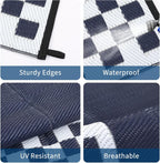 Outdoor Rug Waterproof Reversible