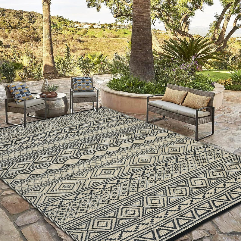 Outdoor Rug Waterproof Reversible