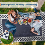 Outdoor Rug Waterproof Reversible