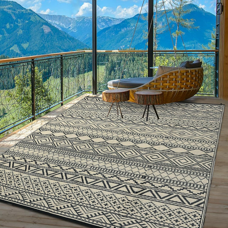 Outdoor Rug Waterproof Reversible