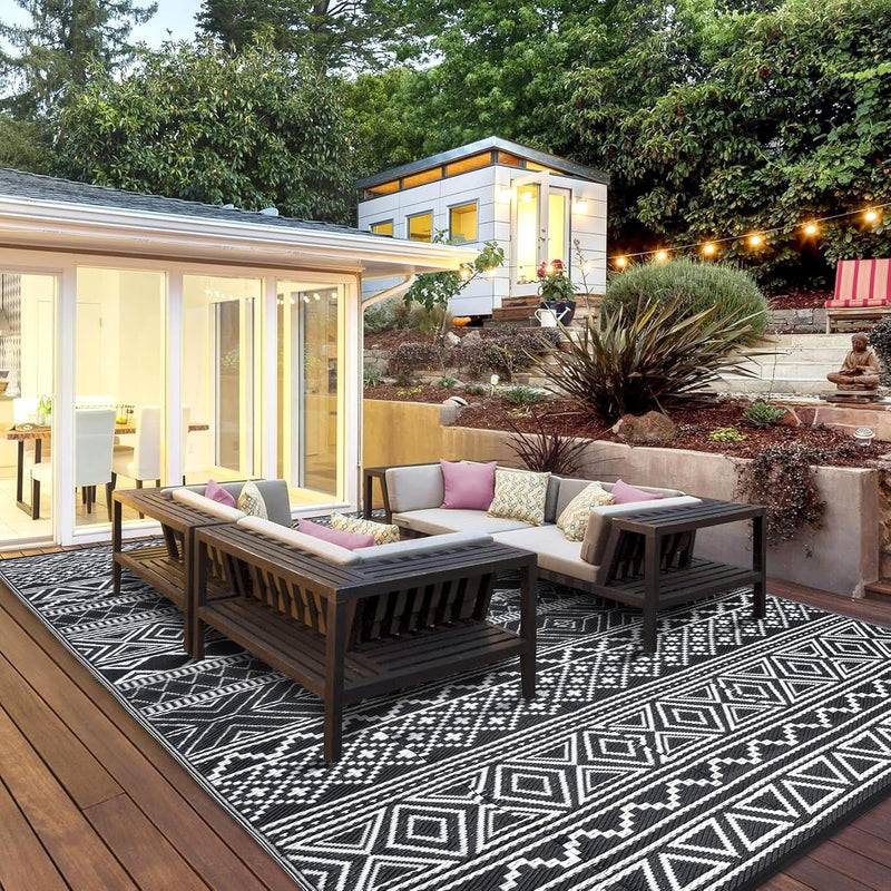 Outdoor Rug Waterproof Reversible